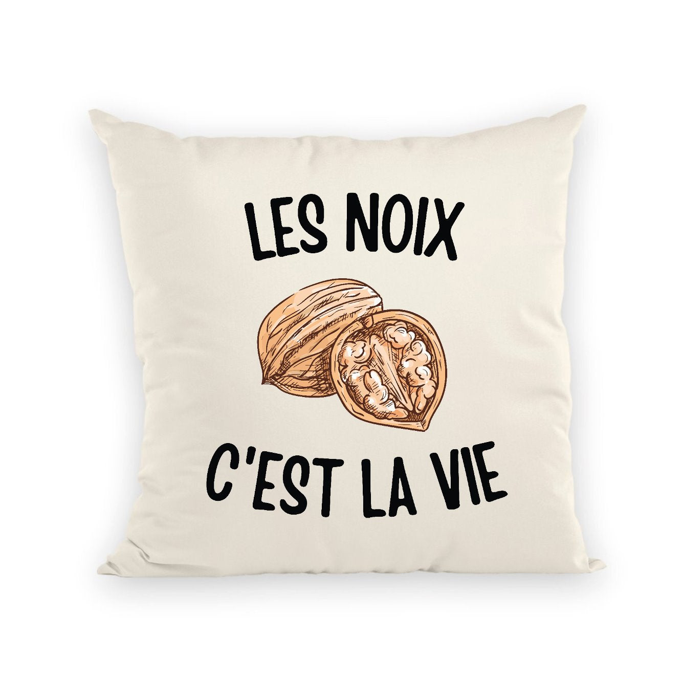 Coussin Les noix c'est la vie