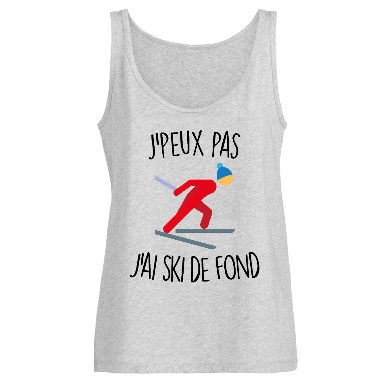 Débardeur Femme J'peux pas j'ai ski de fond