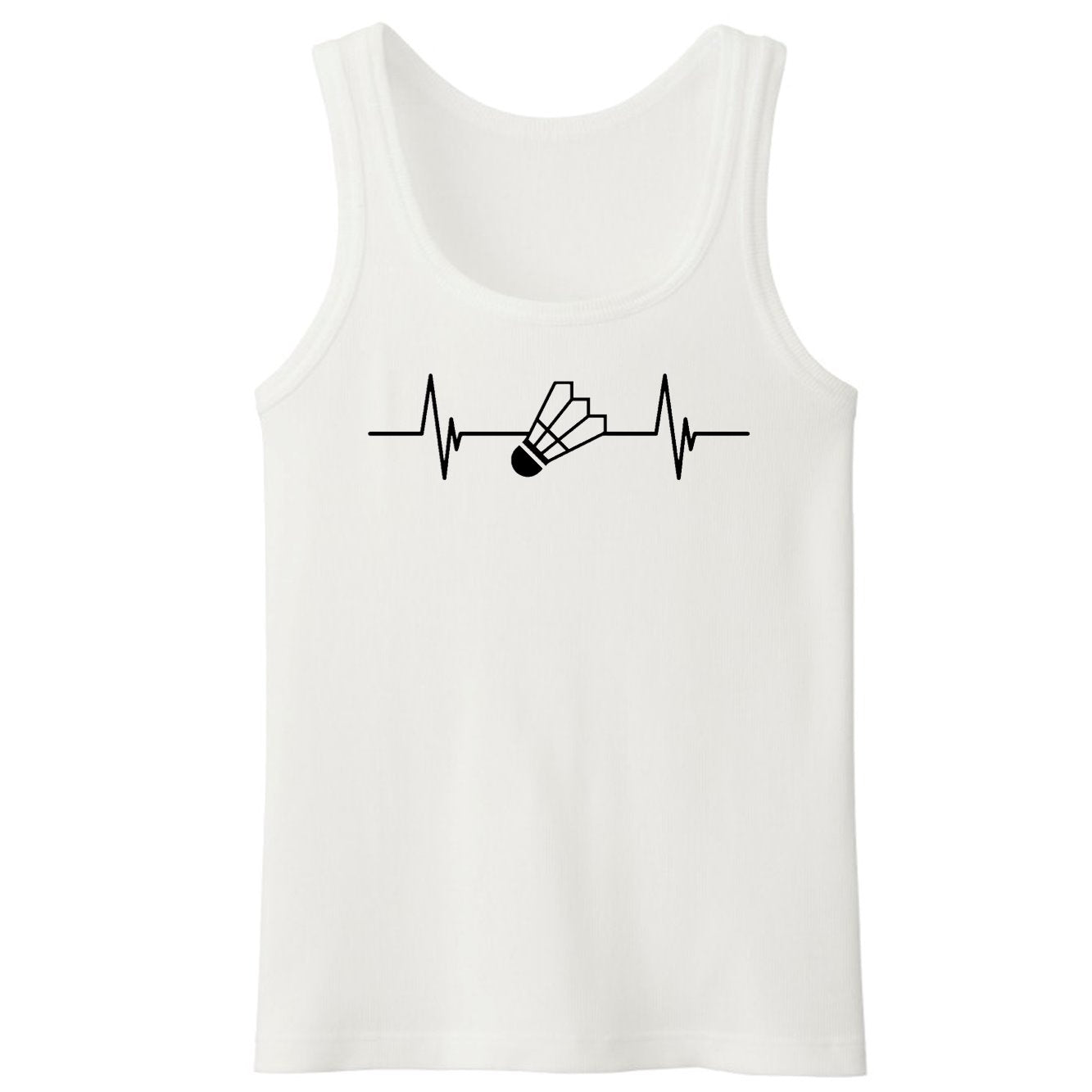 Débardeur Homme Rythme cardiaque badminton