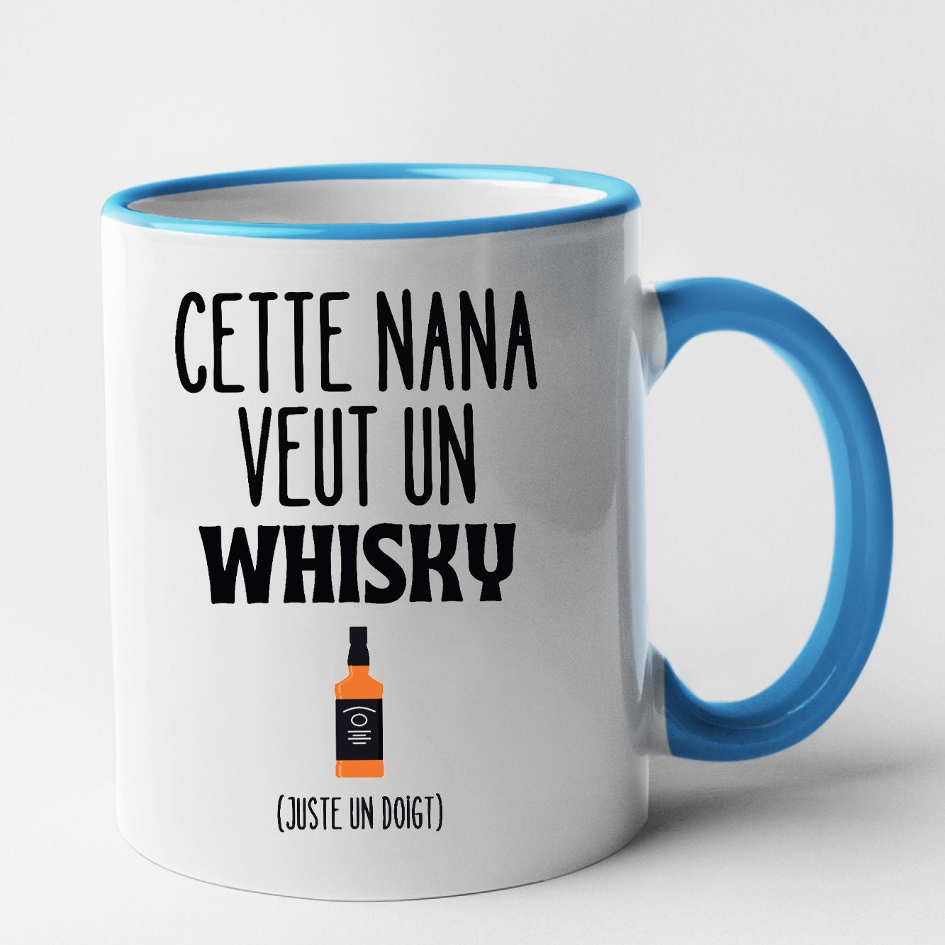 Mug Cette nana veut un whisky Bleu