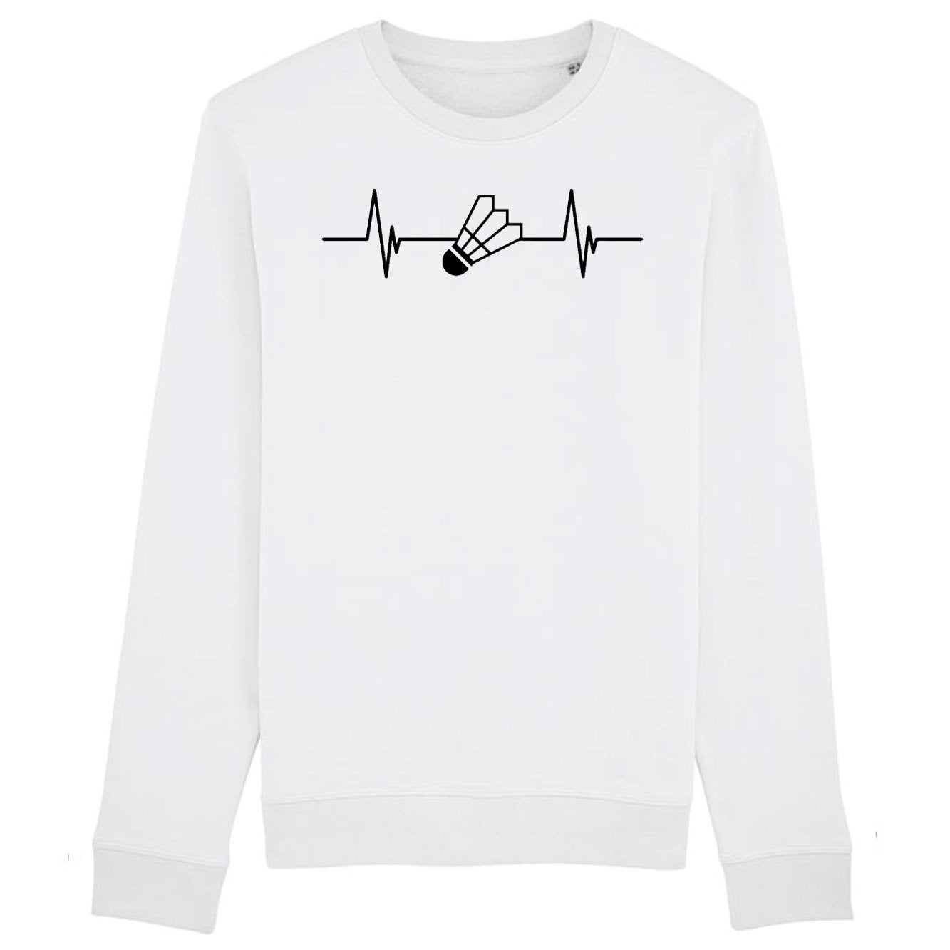 Sweat Adulte Rythme cardiaque badminton