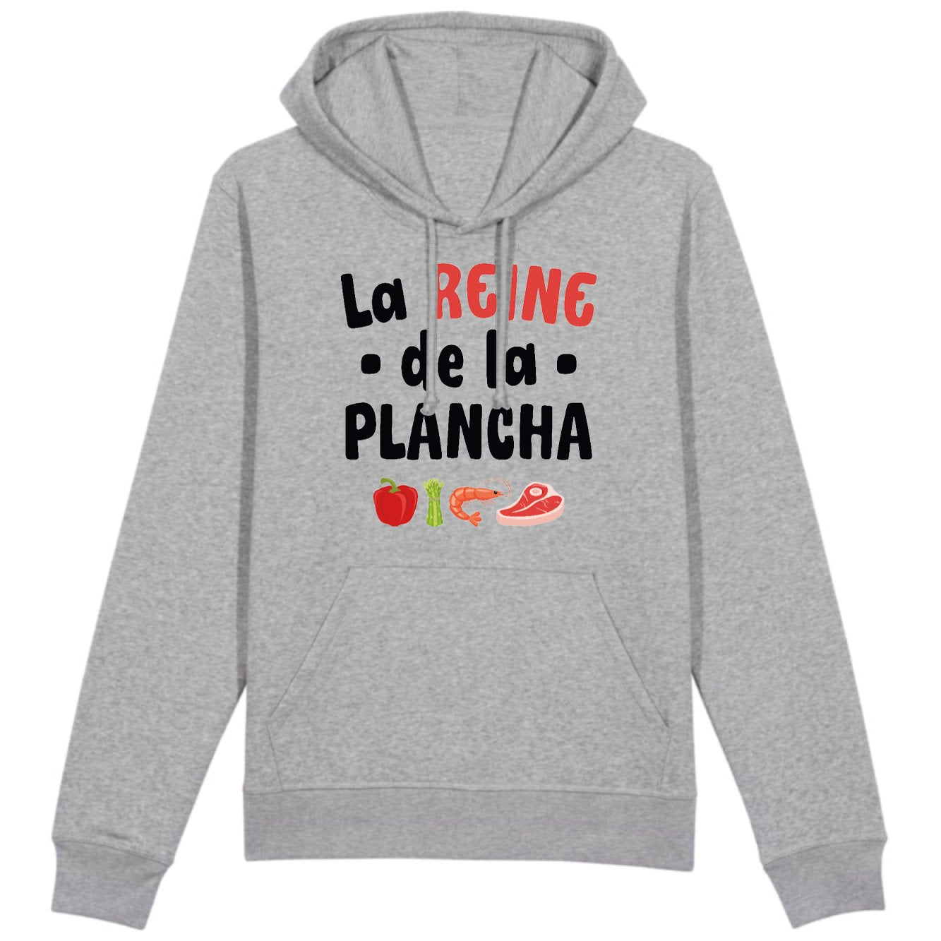 Sweat Capuche Adulte La reine de la plancha