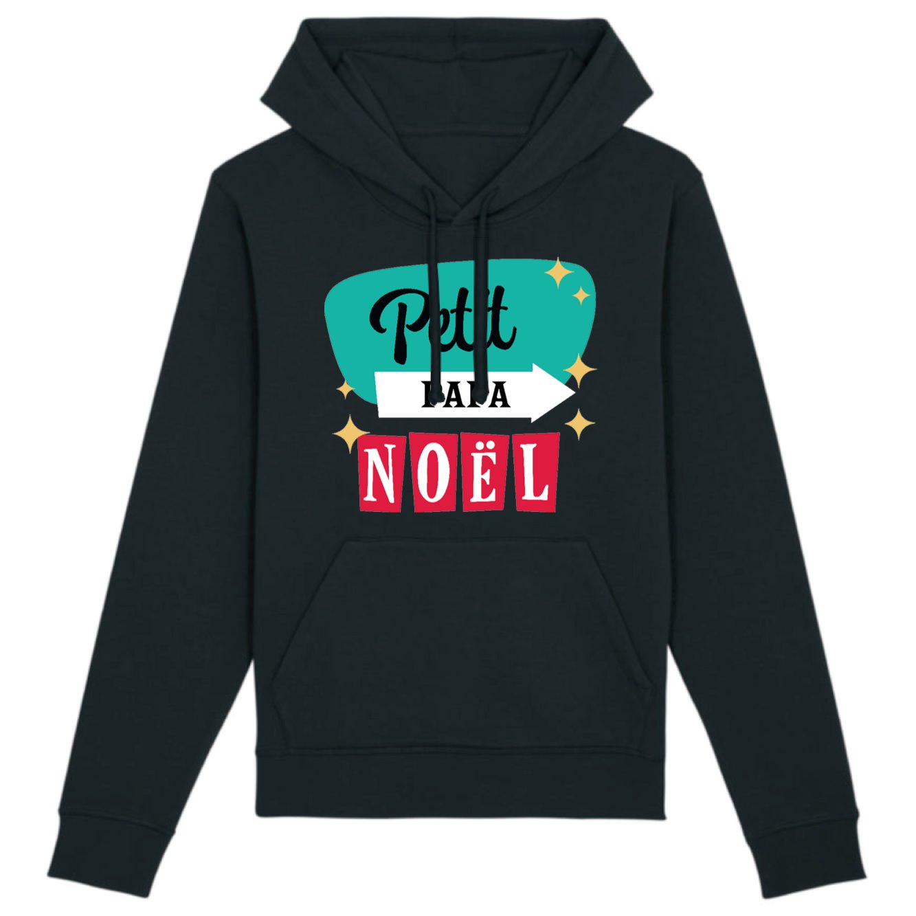 Sweat Capuche Adulte Petit Papa Noël