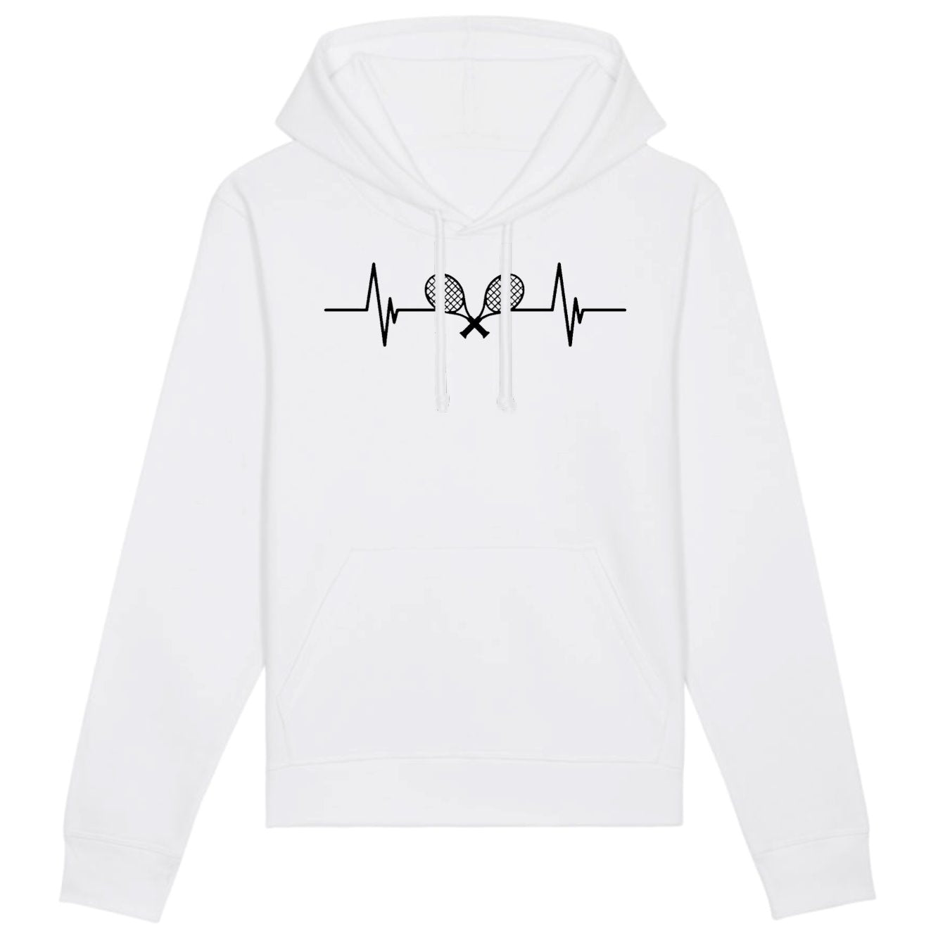 Sweat Capuche Adulte Rythme cardiaque tennis