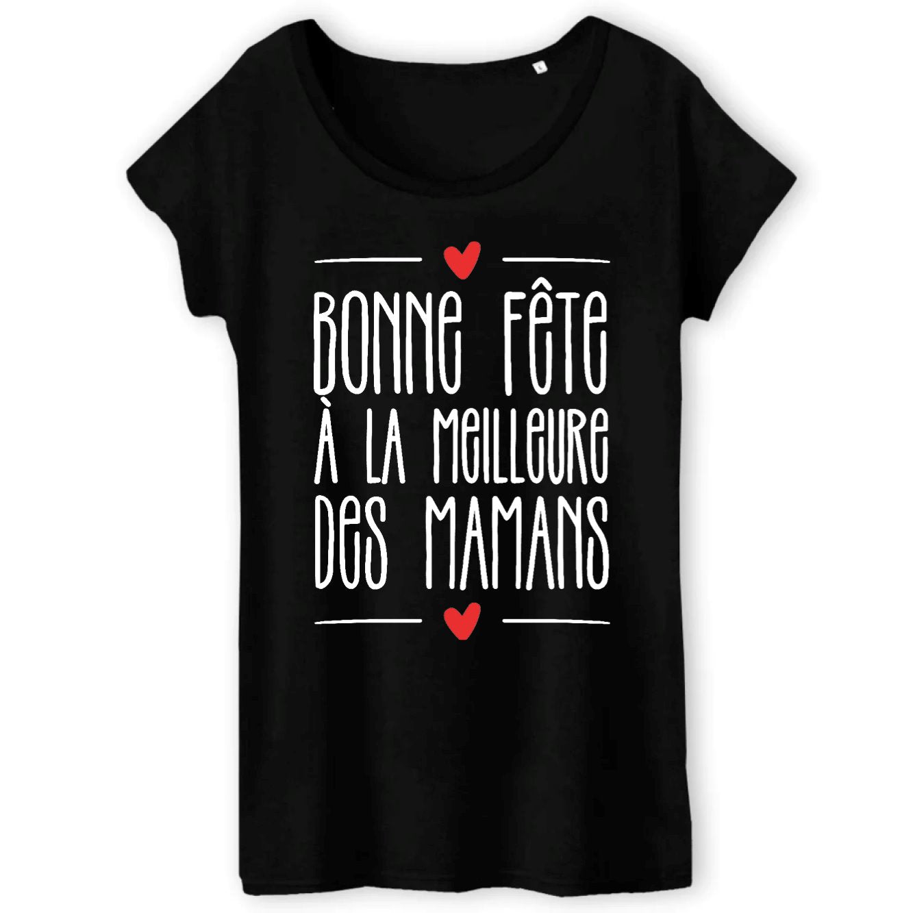 T-Shirt Femme Bonne fête à la meilleure des mamans