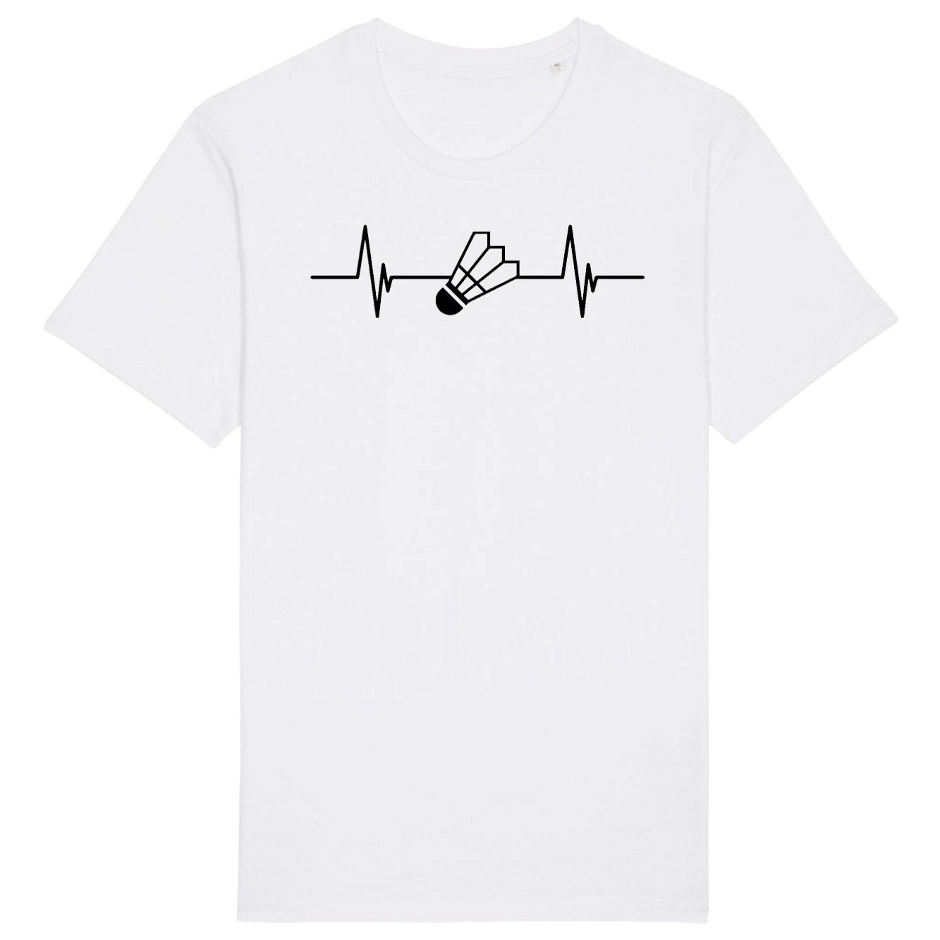 T-Shirt Homme Rythme cardiaque badminton