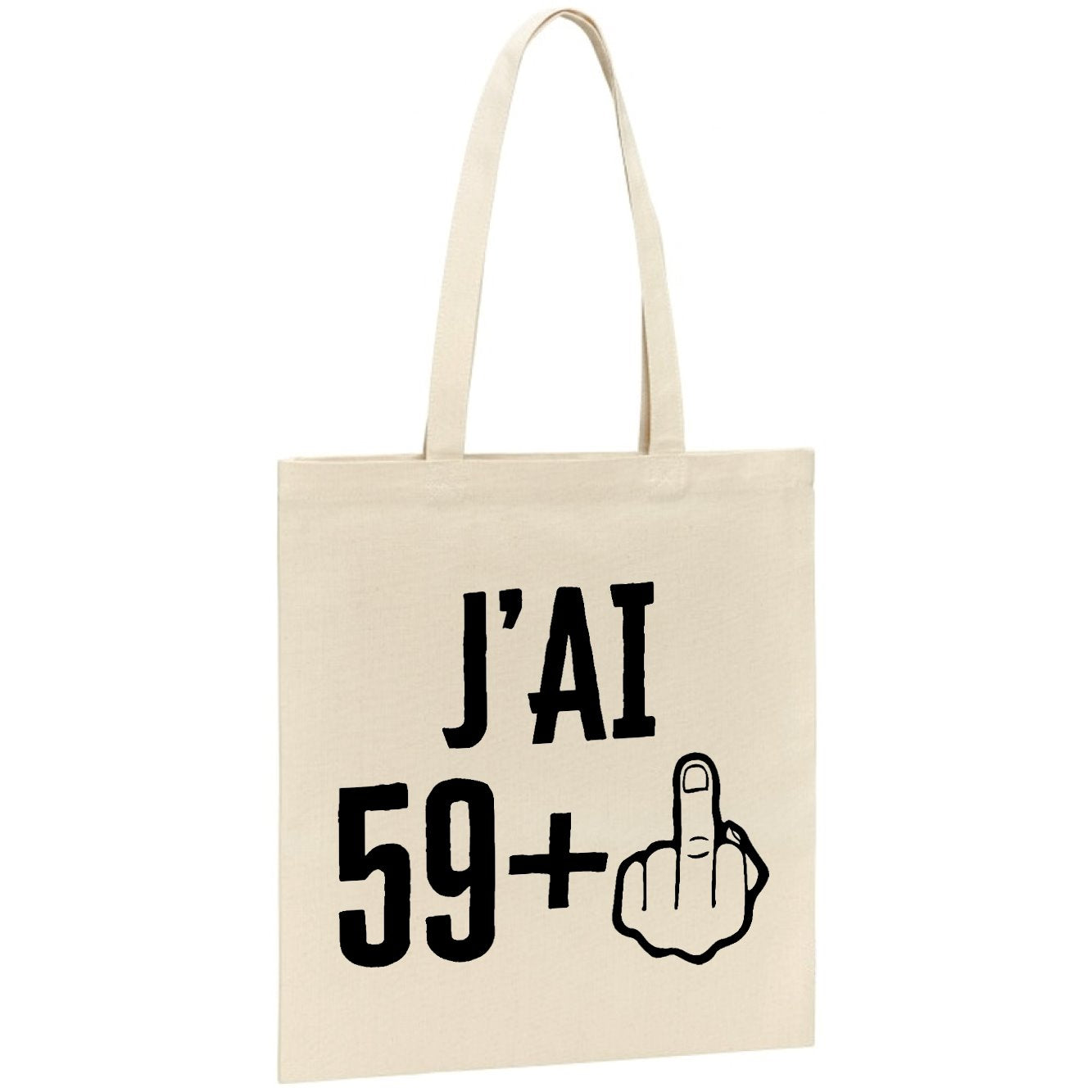 Tote bag J'ai 60 ans 59 + 1