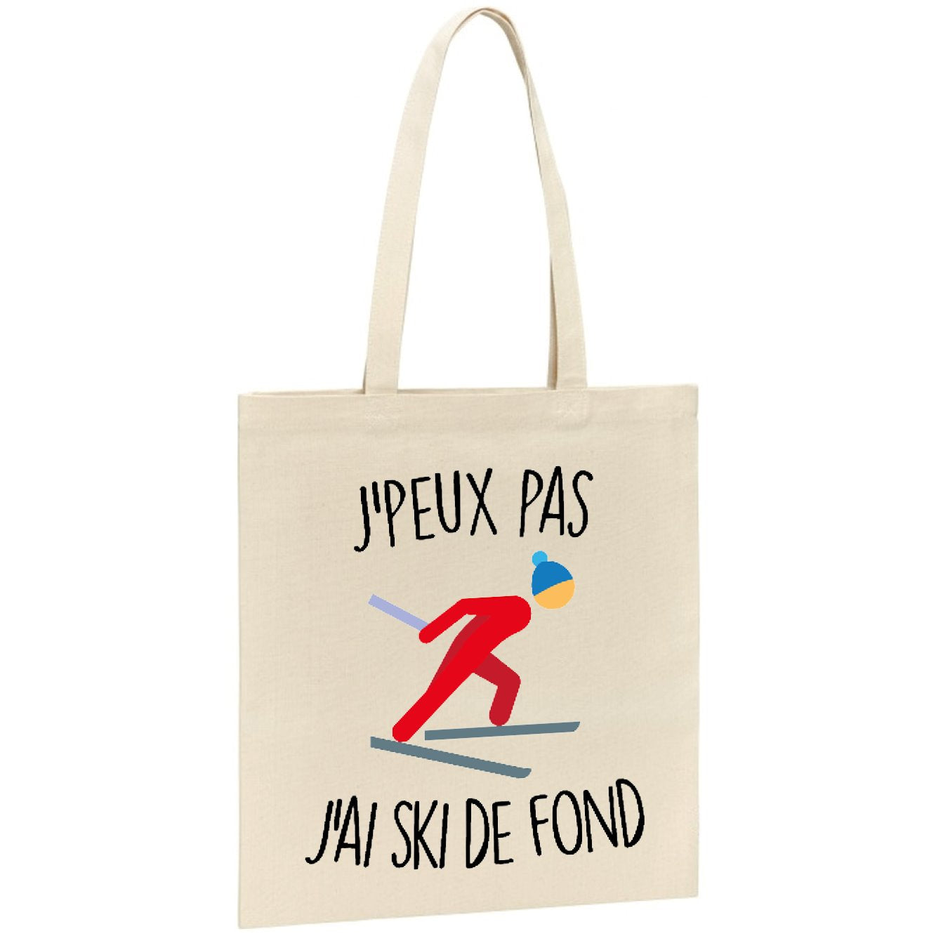 Tote bag J'peux pas j'ai ski de fond