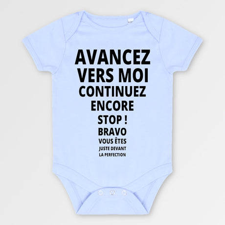Body Bébé Avancez vers la perfection Bleu
