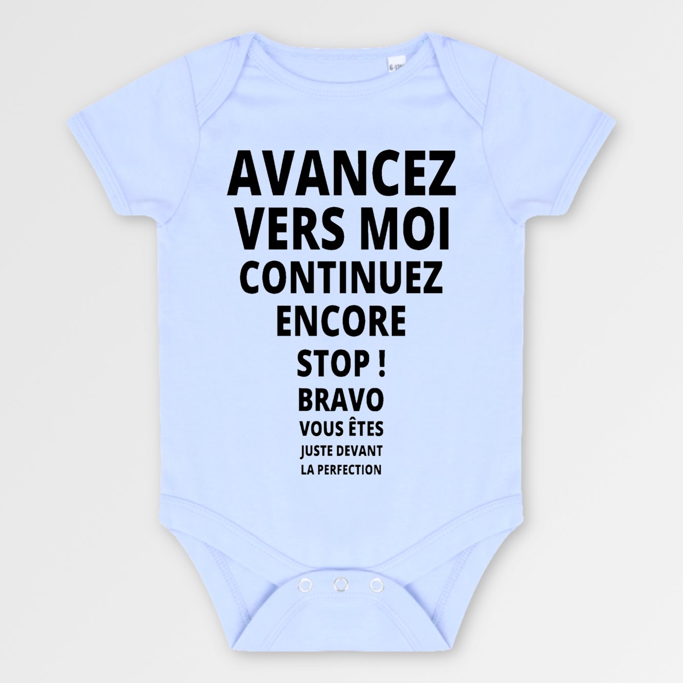 Body Bébé Avancez vers la perfection Bleu