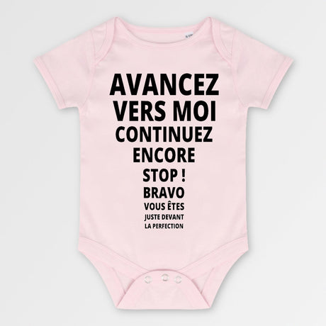 Body Bébé Avancez vers la perfection Rose