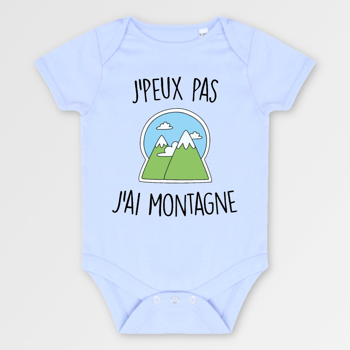 Body Bébé J'peux pas j'ai montagne Bleu