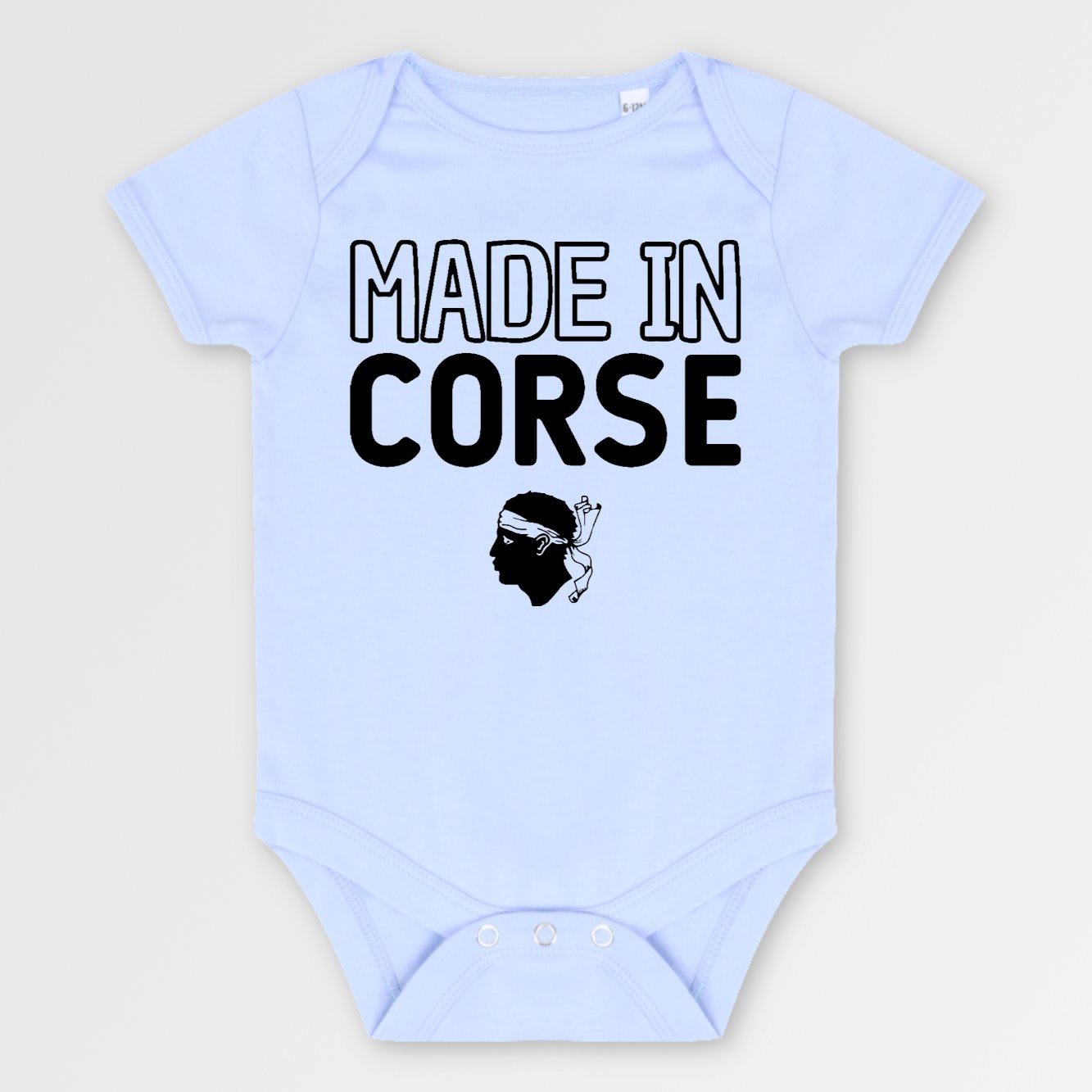 Body Bébé Made in Corse Bleu
