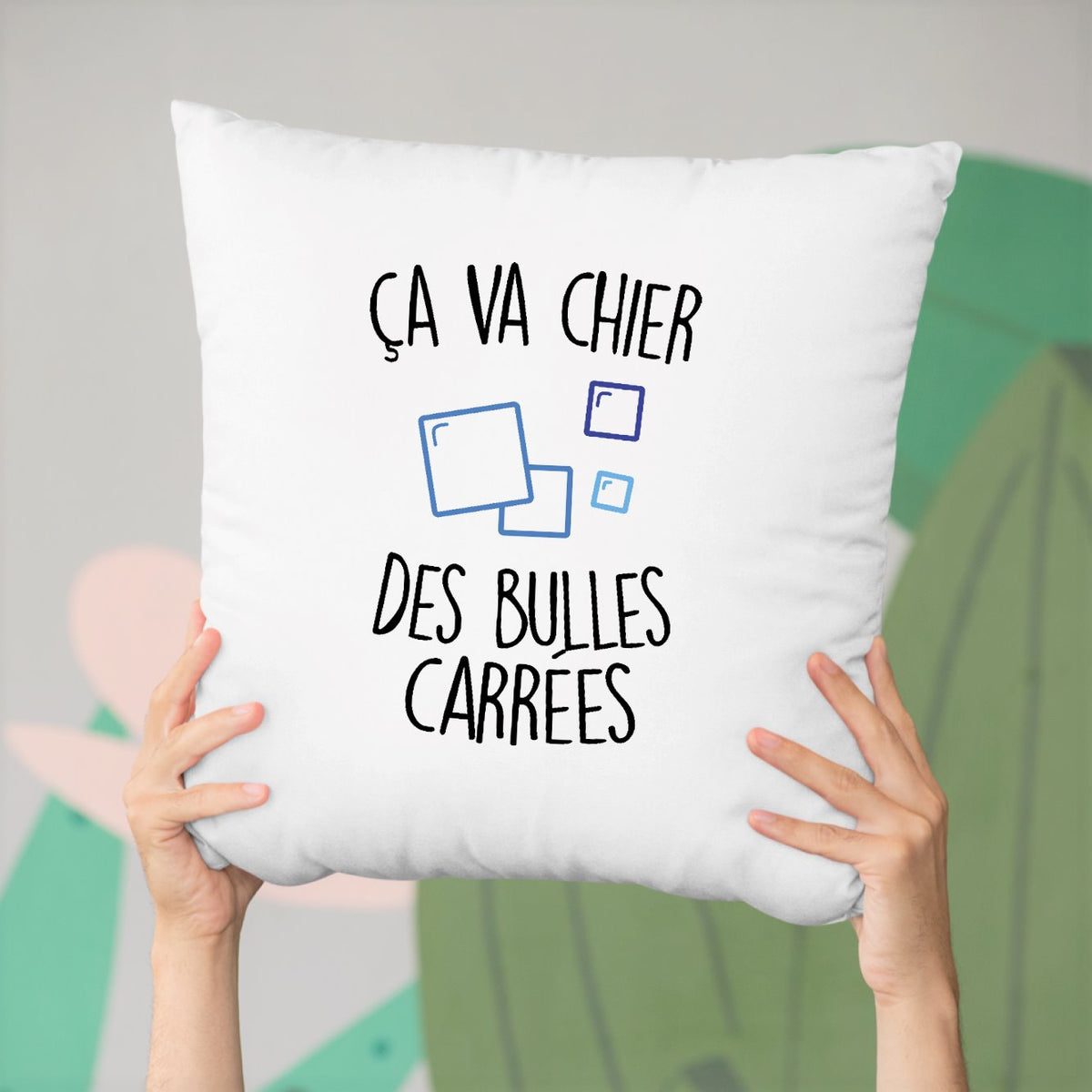 Coussin a Va Chier Des Bulles Carr es Id e Cadeau Original coussin-a-va-chier-des-bulles-carr-es-id-e-cadeau-original