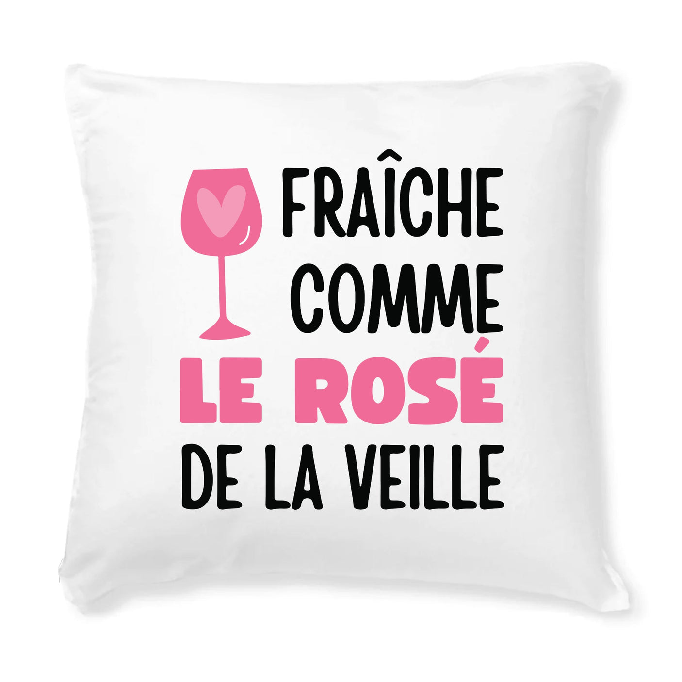 Coussin Fraîche comme le rosé de la veille