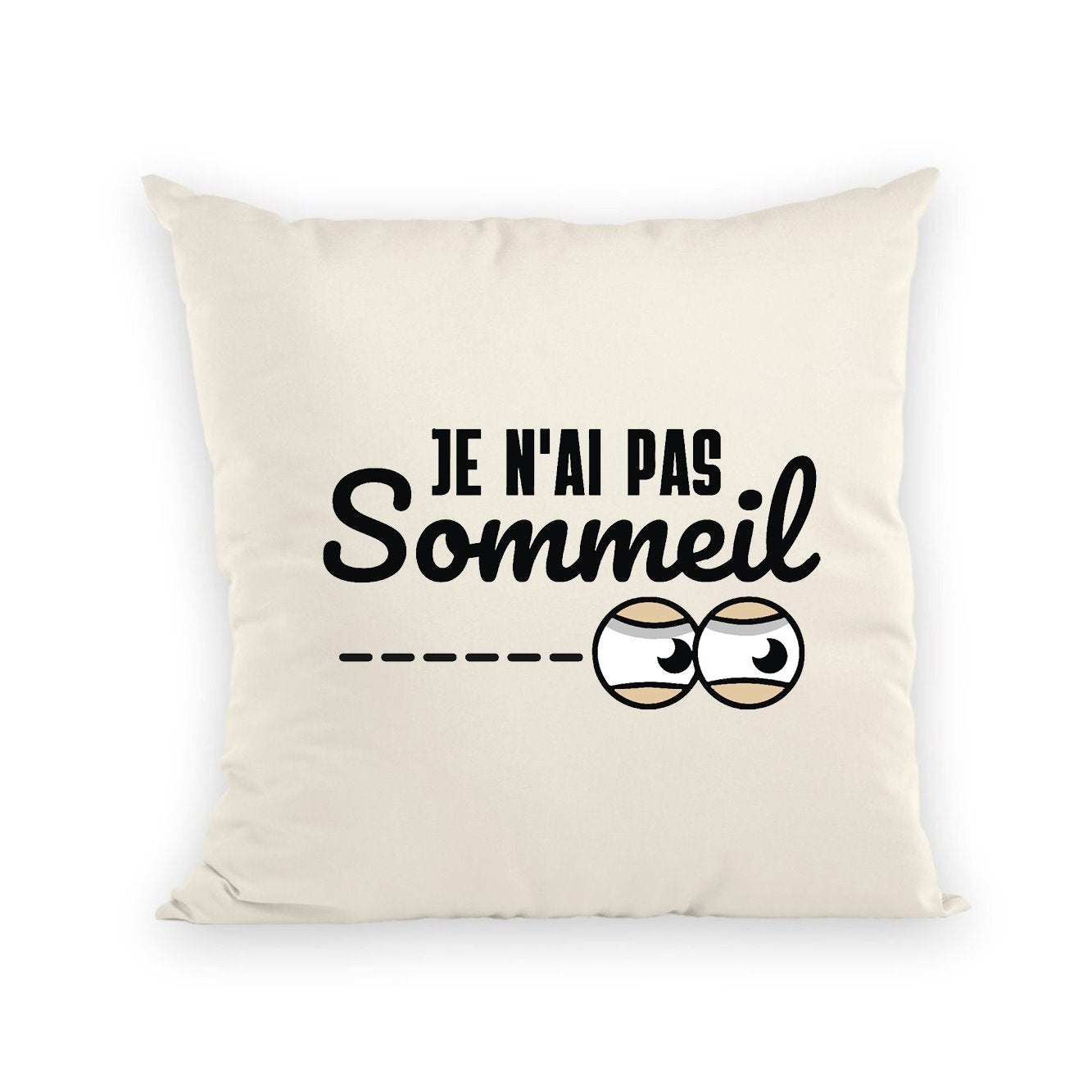 Coussin Je n'ai pas sommeil