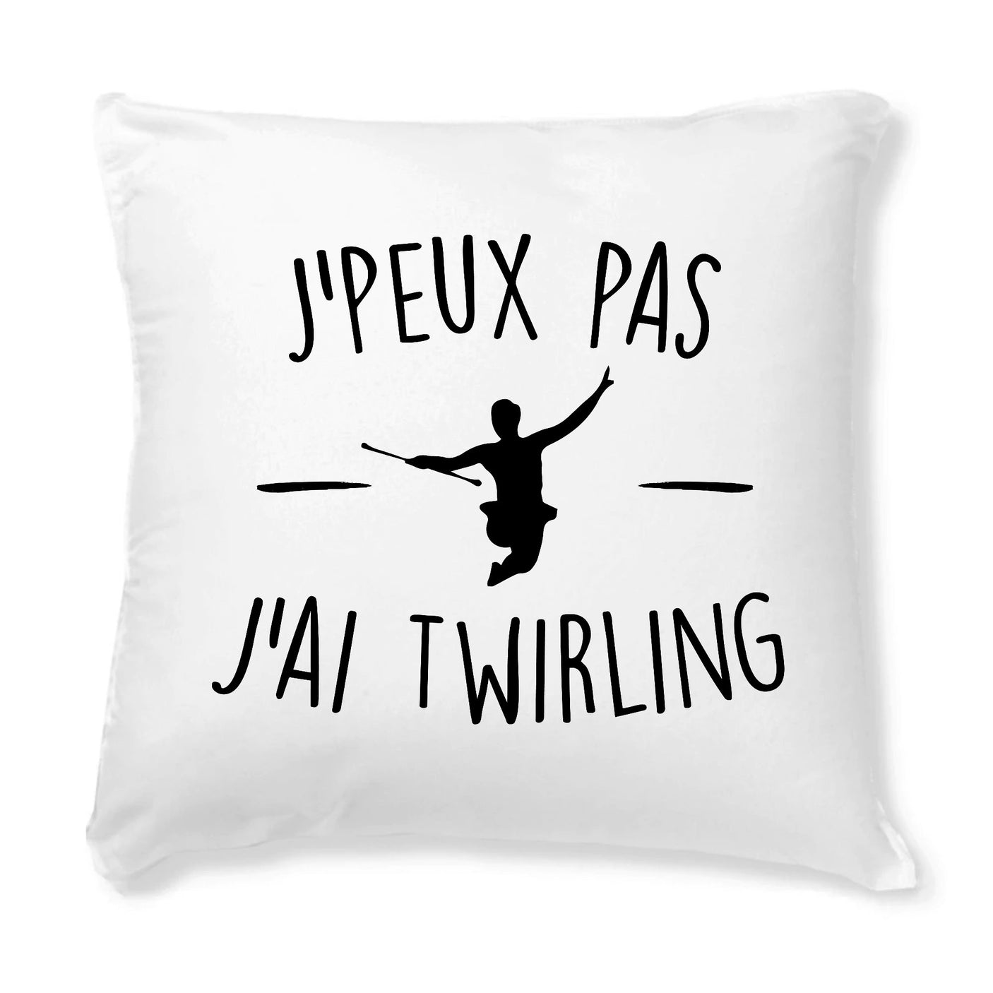 Coussin J'peux pas j'ai twirling