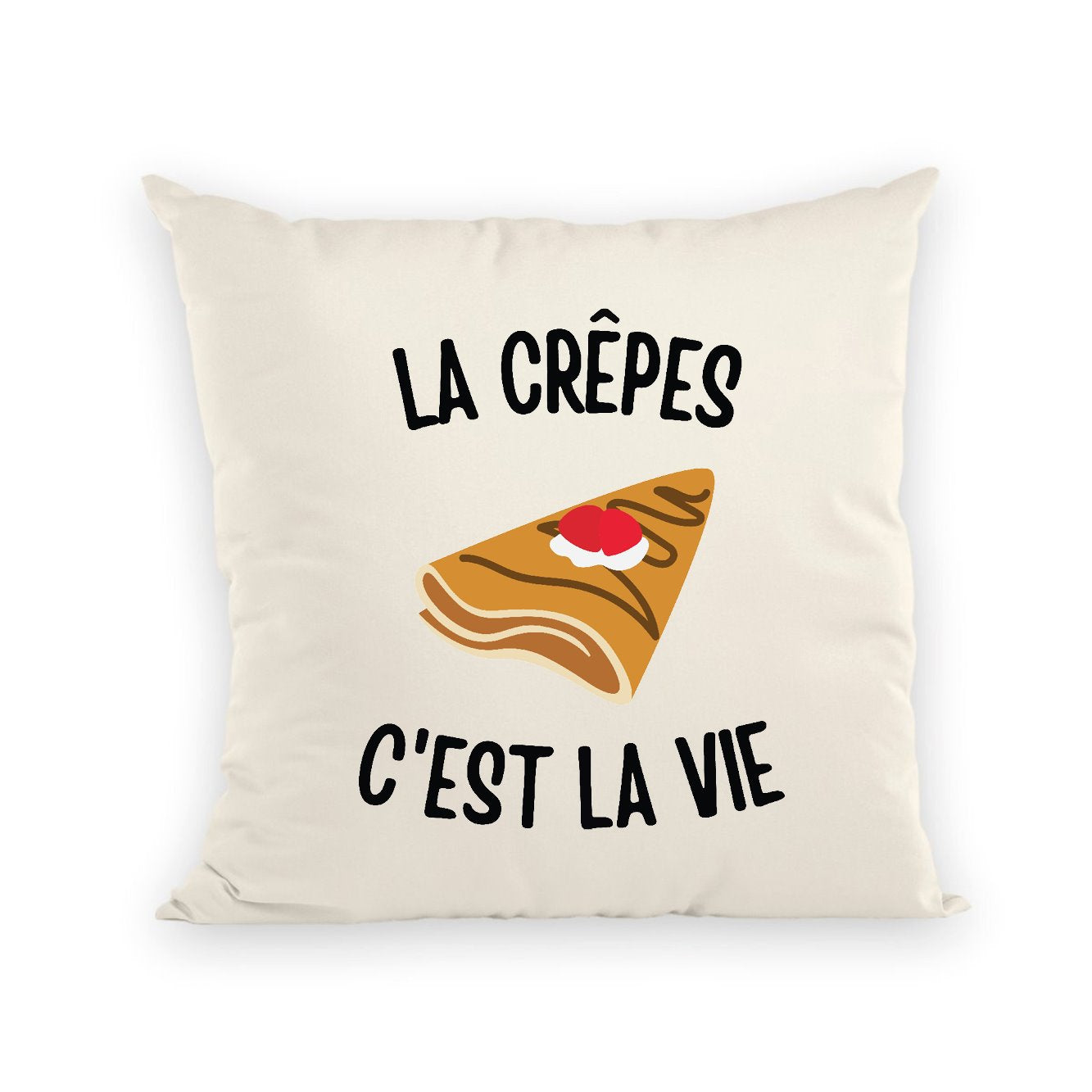 Coussin Les crêpes c'est la vie