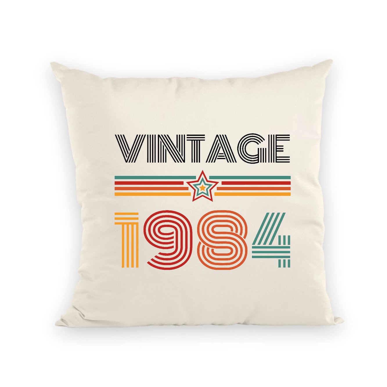 Coussin Vintage année 1984