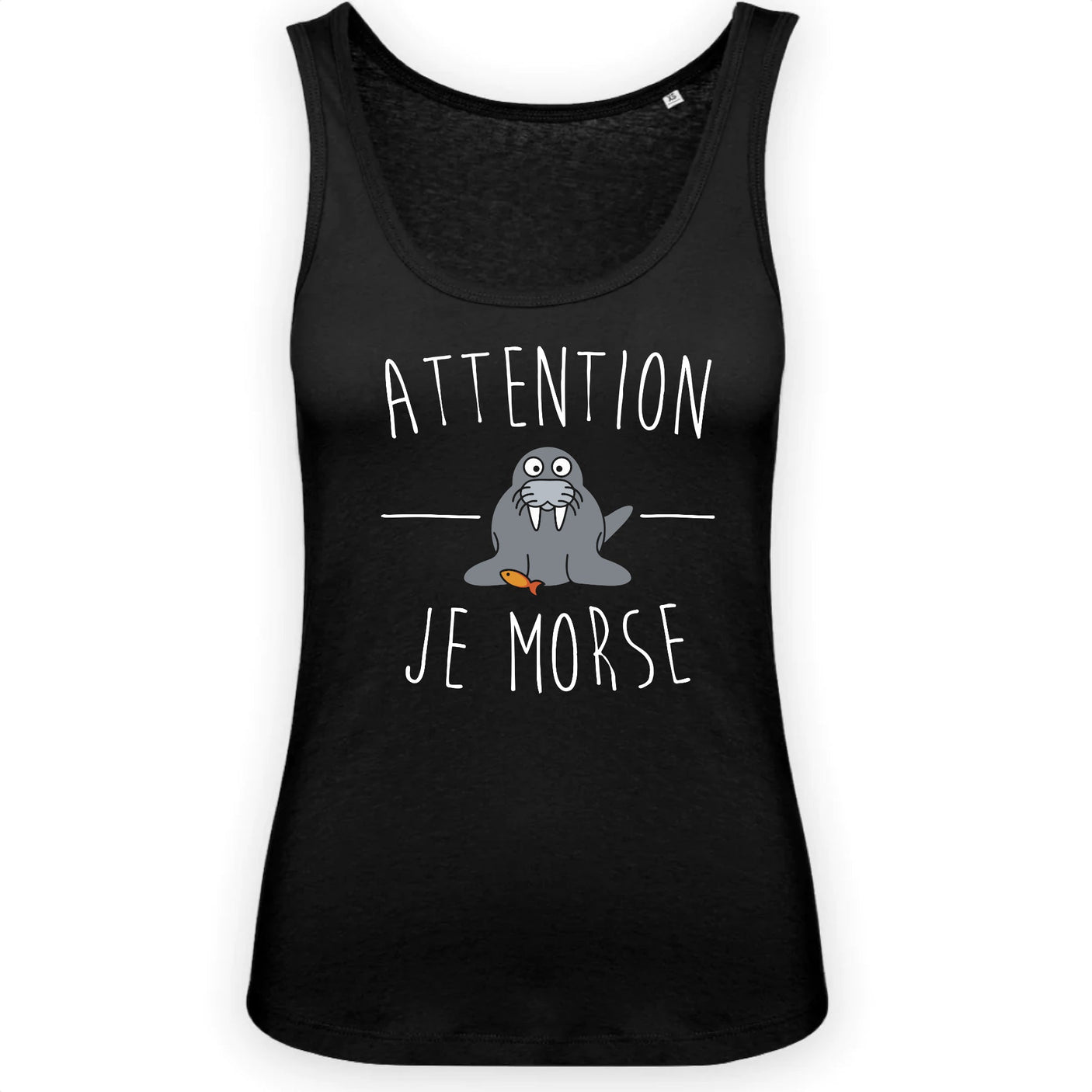 Débardeur Femme Attention je mords