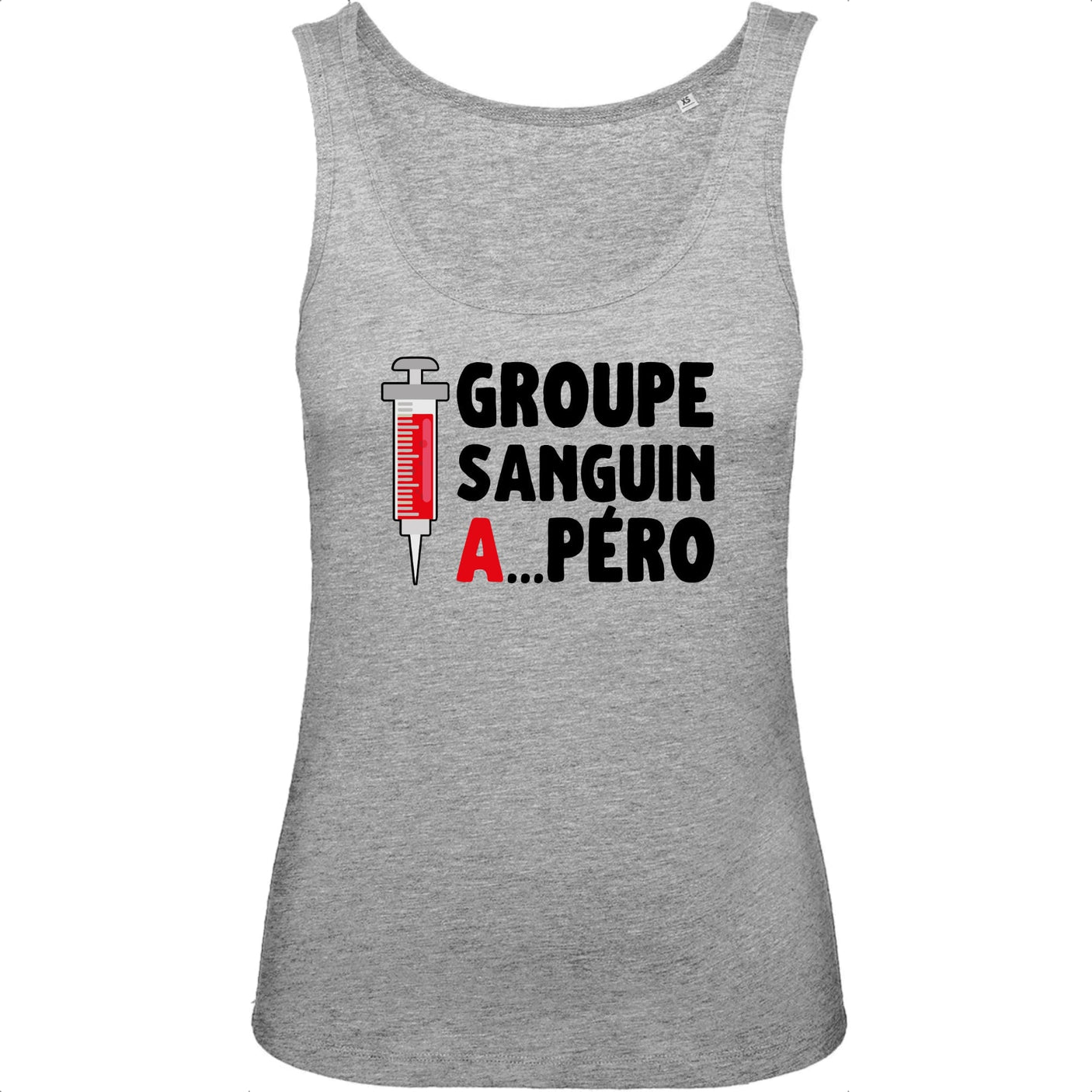 Débardeur Femme Groupe sanguin Apéro