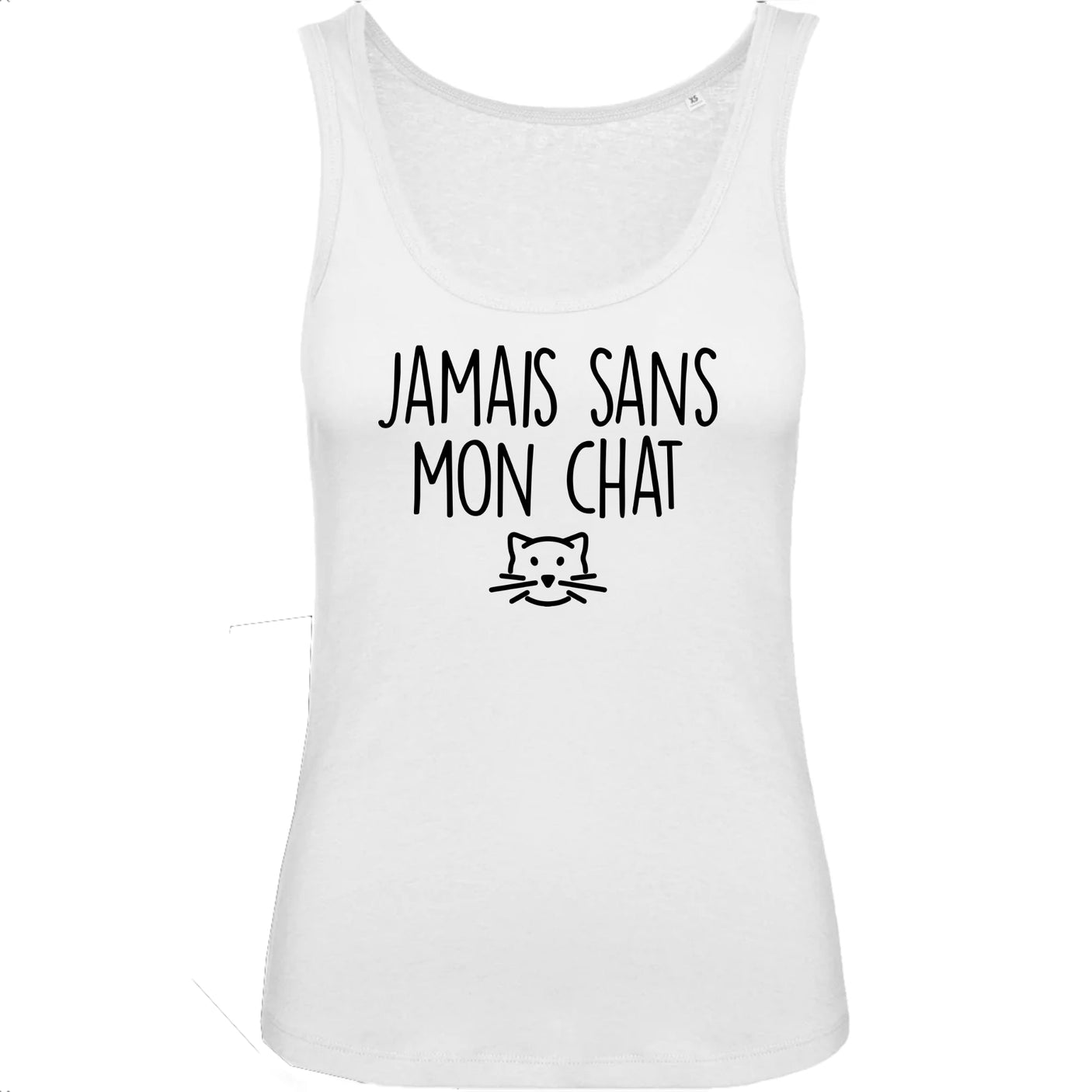 Débardeur Femme Jamais sans mon chat