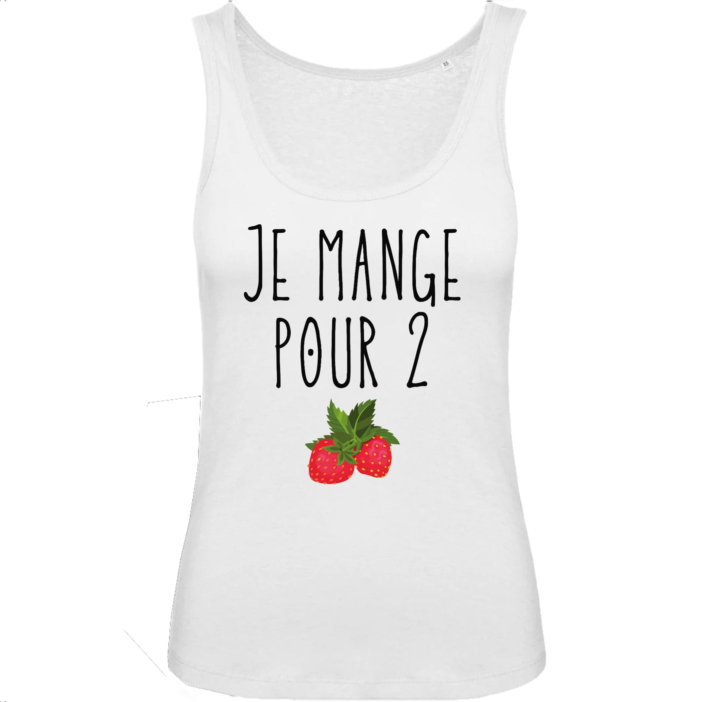 Débardeur Femme Je mange pour 2