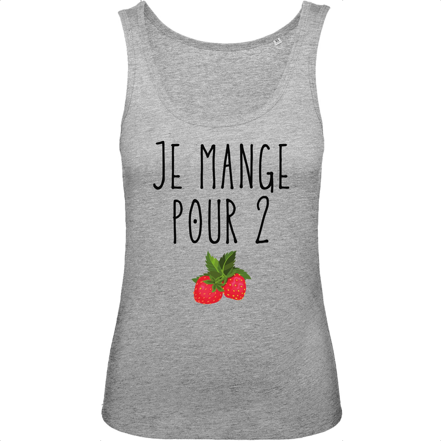 Débardeur Femme Je mange pour 2