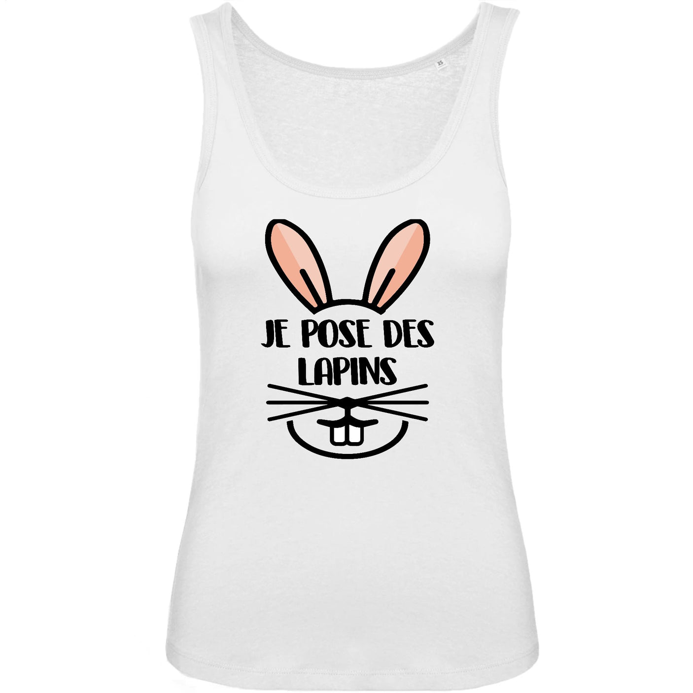 Débardeur Femme Je pose des lapins
