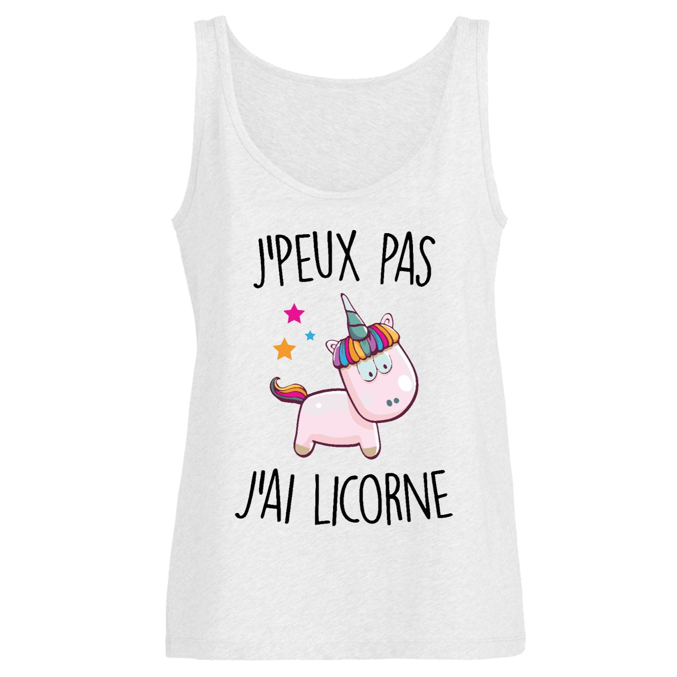 Débardeur Femme J'peux pas j'ai licorne