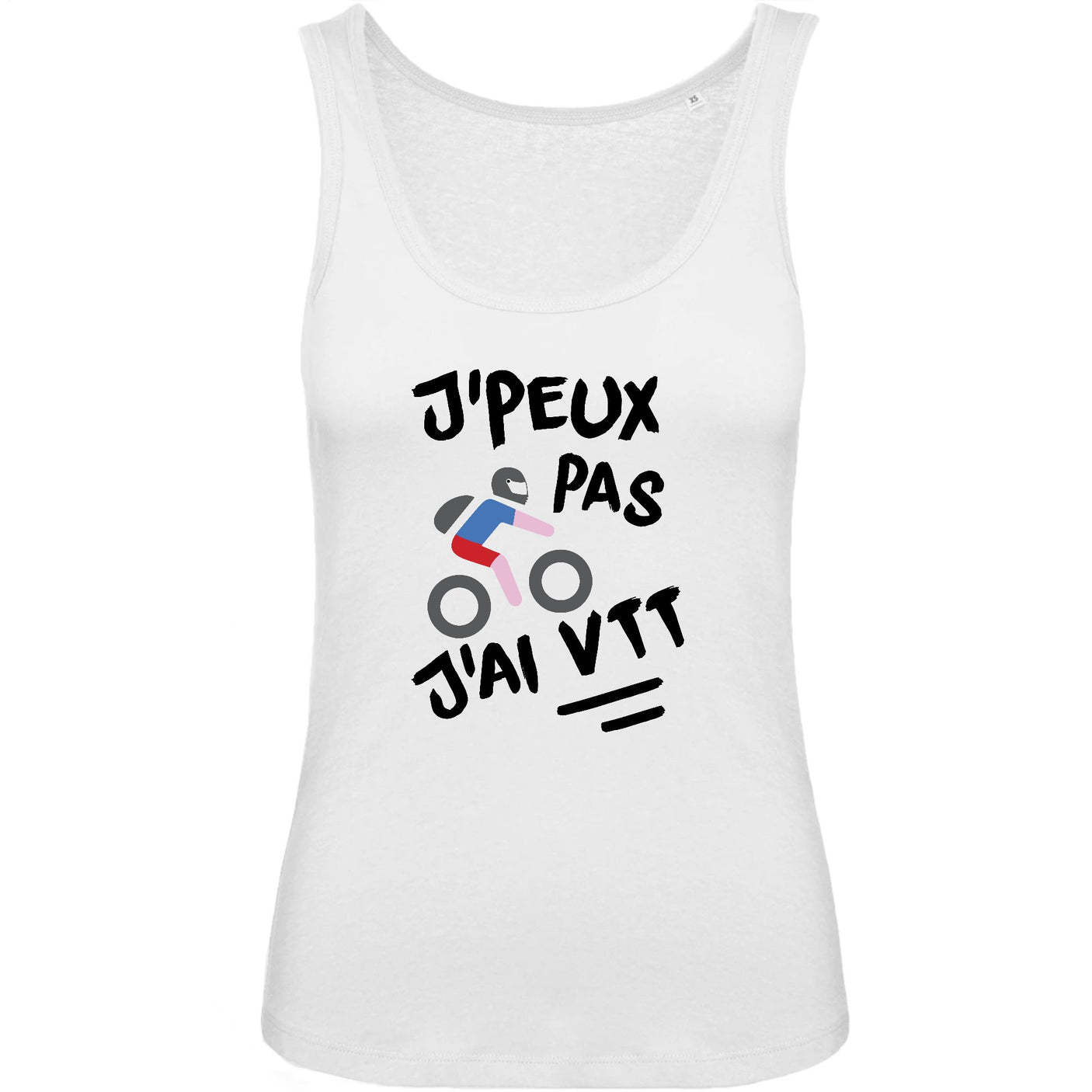 Débardeur Femme J'peux pas j'ai VTT