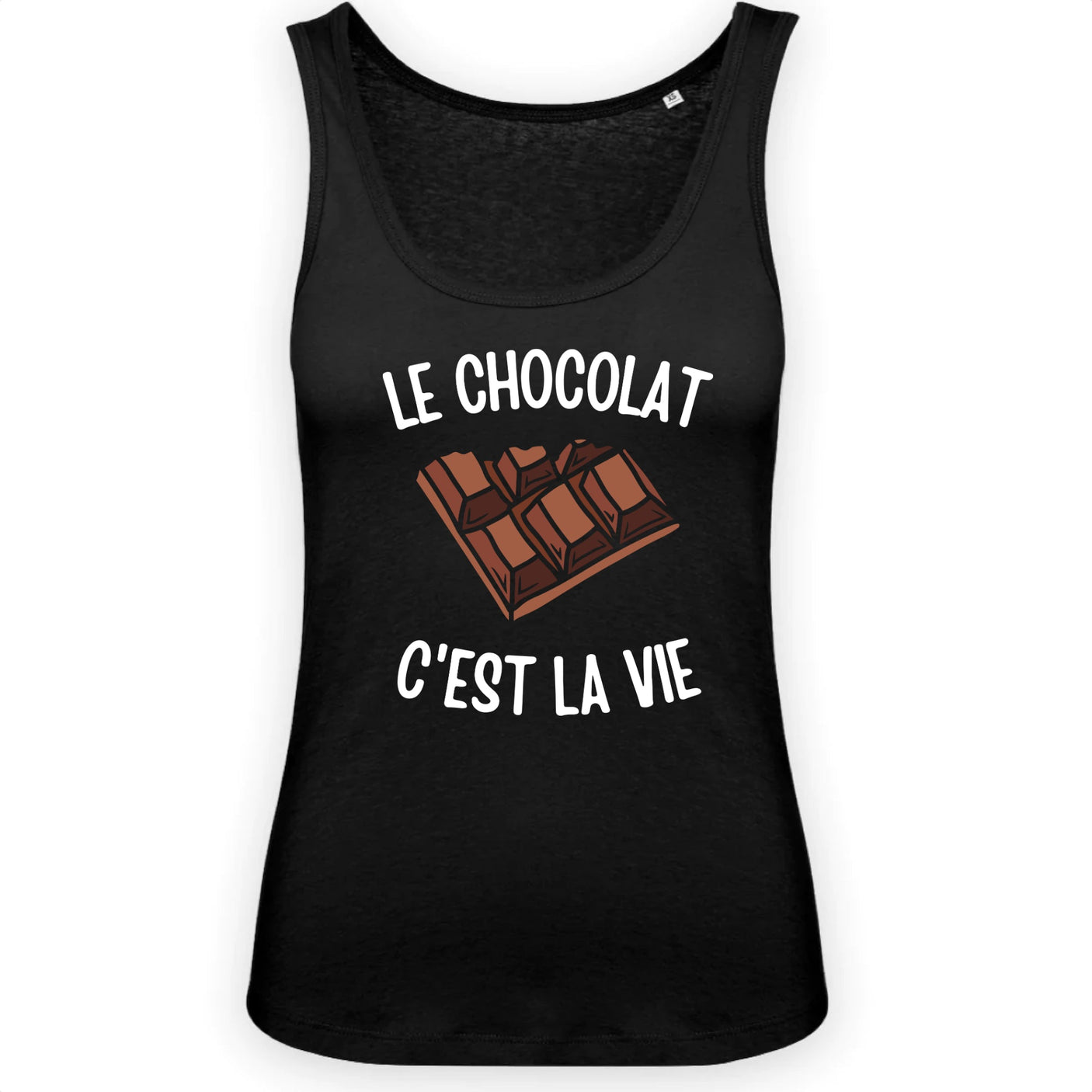 Débardeur Femme Le chocolat c'est la vie