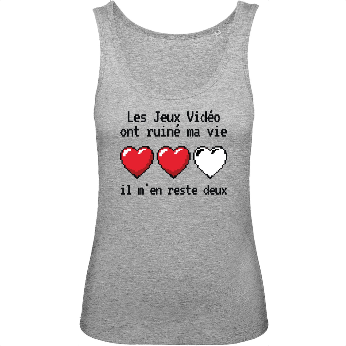 Débardeur Femme Les jeux vidéo ont ruiné ma vie il m'en reste deux