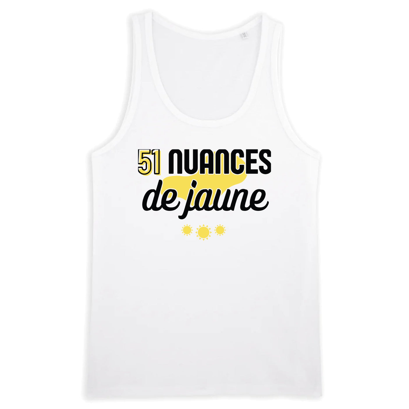 Débardeur Homme 51 nuances de jaune