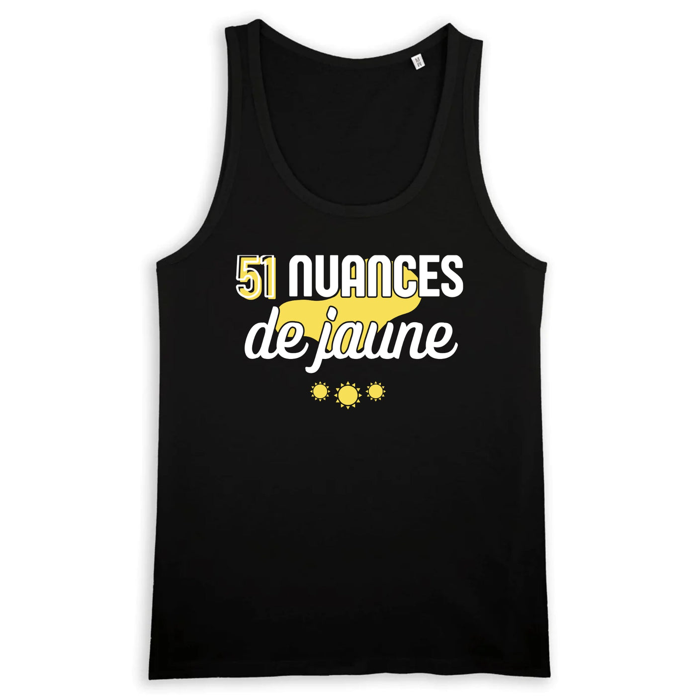 Débardeur Homme 51 nuances de jaune