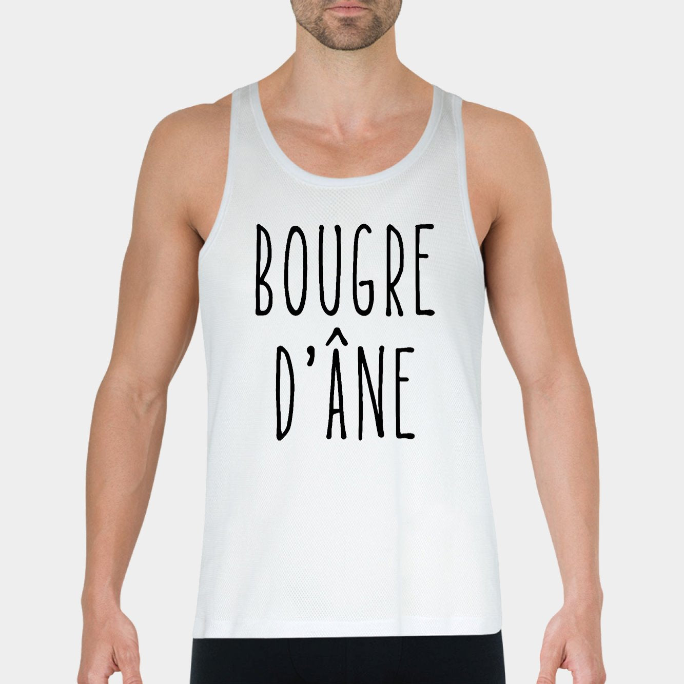 Débardeur Homme Bougre d'âne Blanc