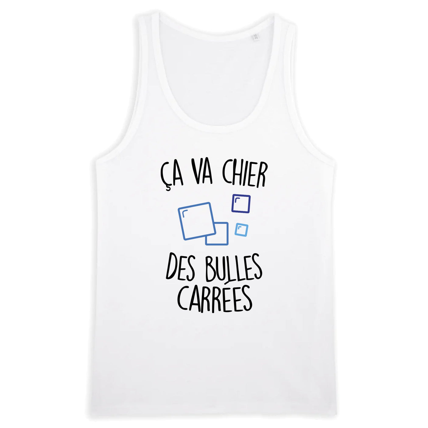 Débardeur Homme Ça va chier des bulles carrées