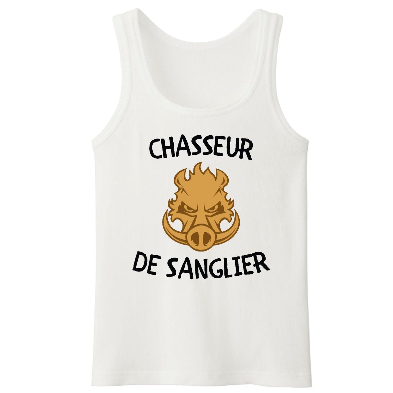 Débardeur Homme Chasseur de sanglier