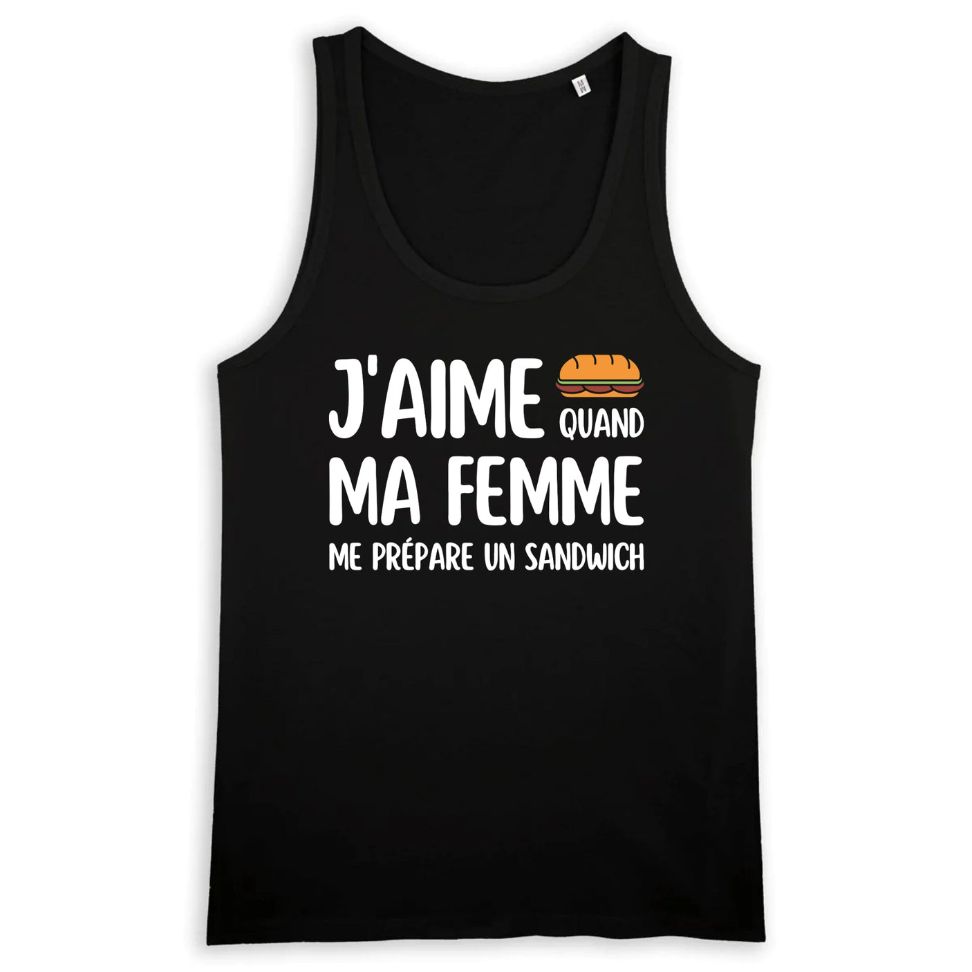 Débardeur Homme J'aime quand ma femme me prépare un sandwich