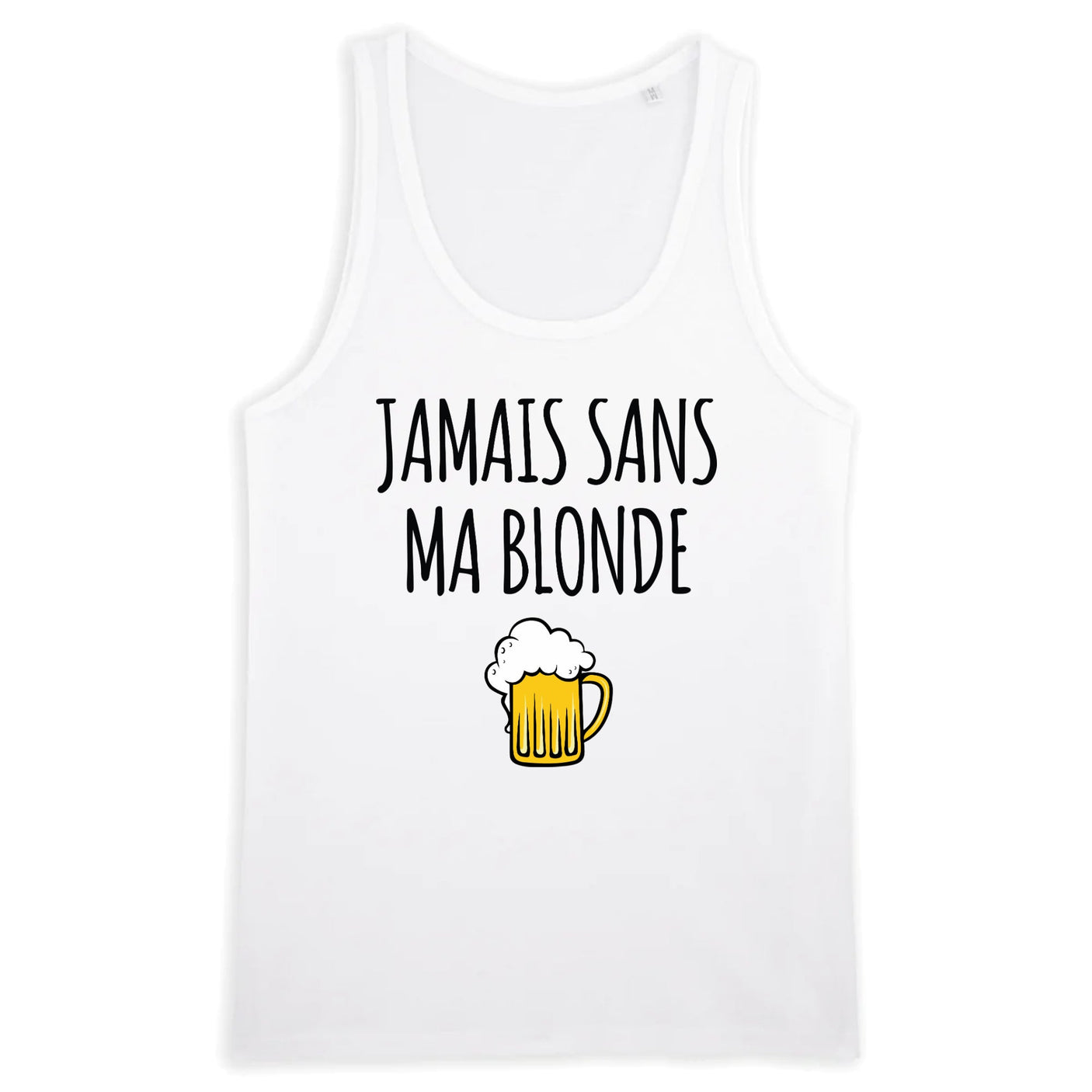 Débardeur Homme Jamais sans ma blonde