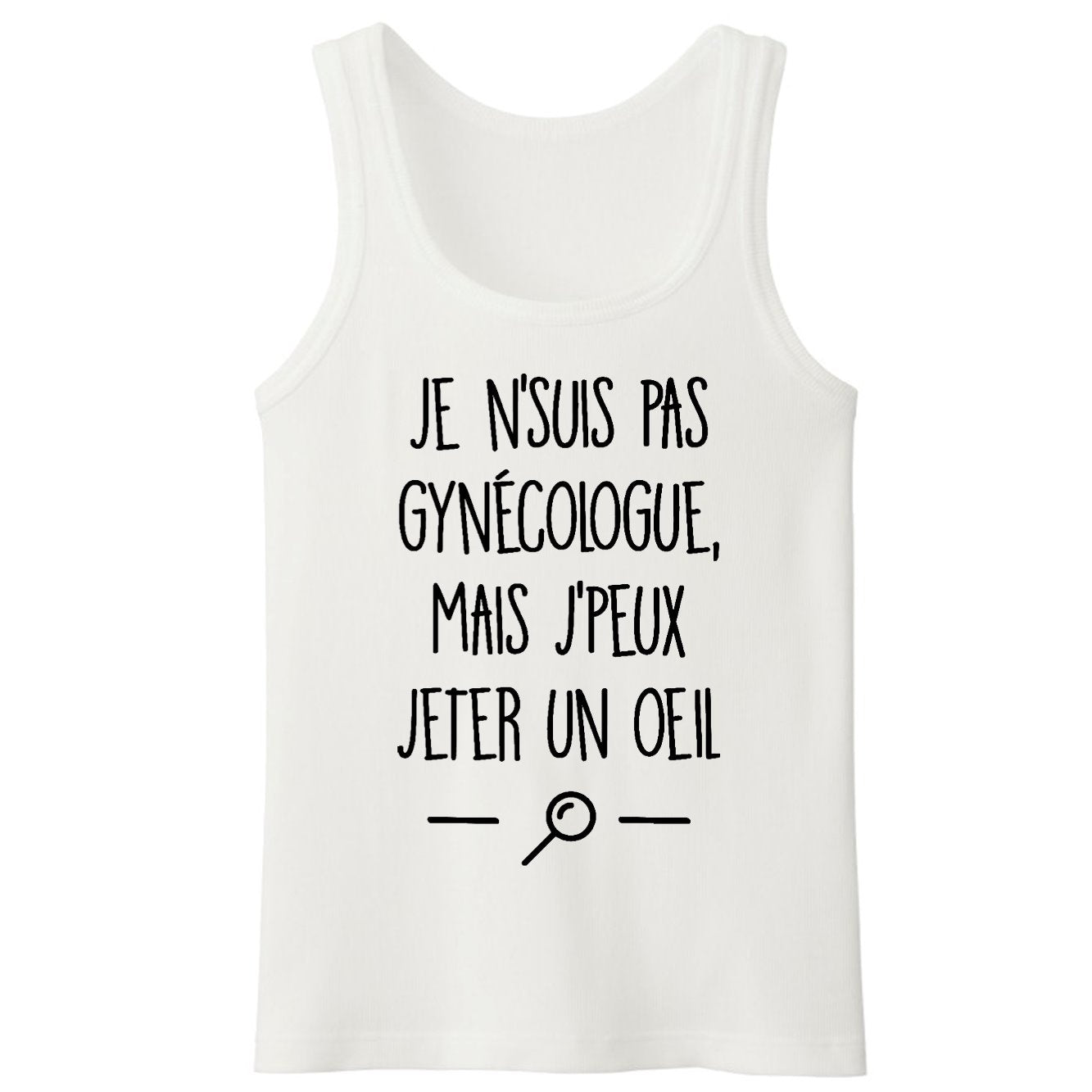 Débardeur Homme Je ne suis pas gynécologue