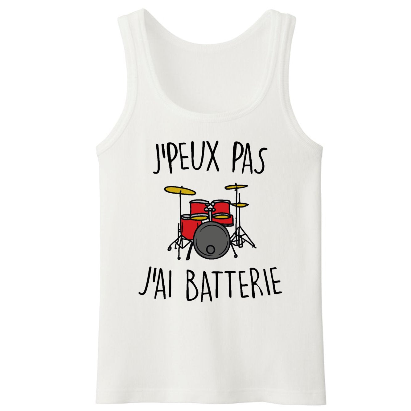 Débardeur Homme J'peux pas j'ai batterie