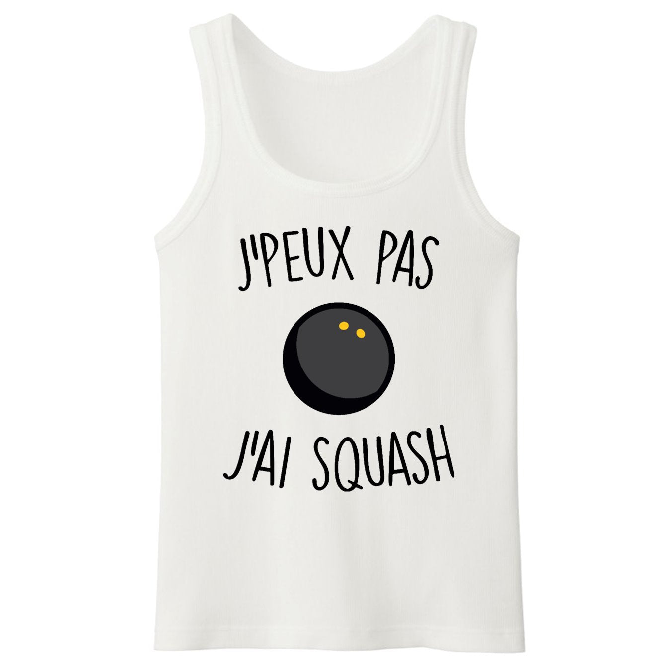 Débardeur Homme J'peux pas j'ai squash