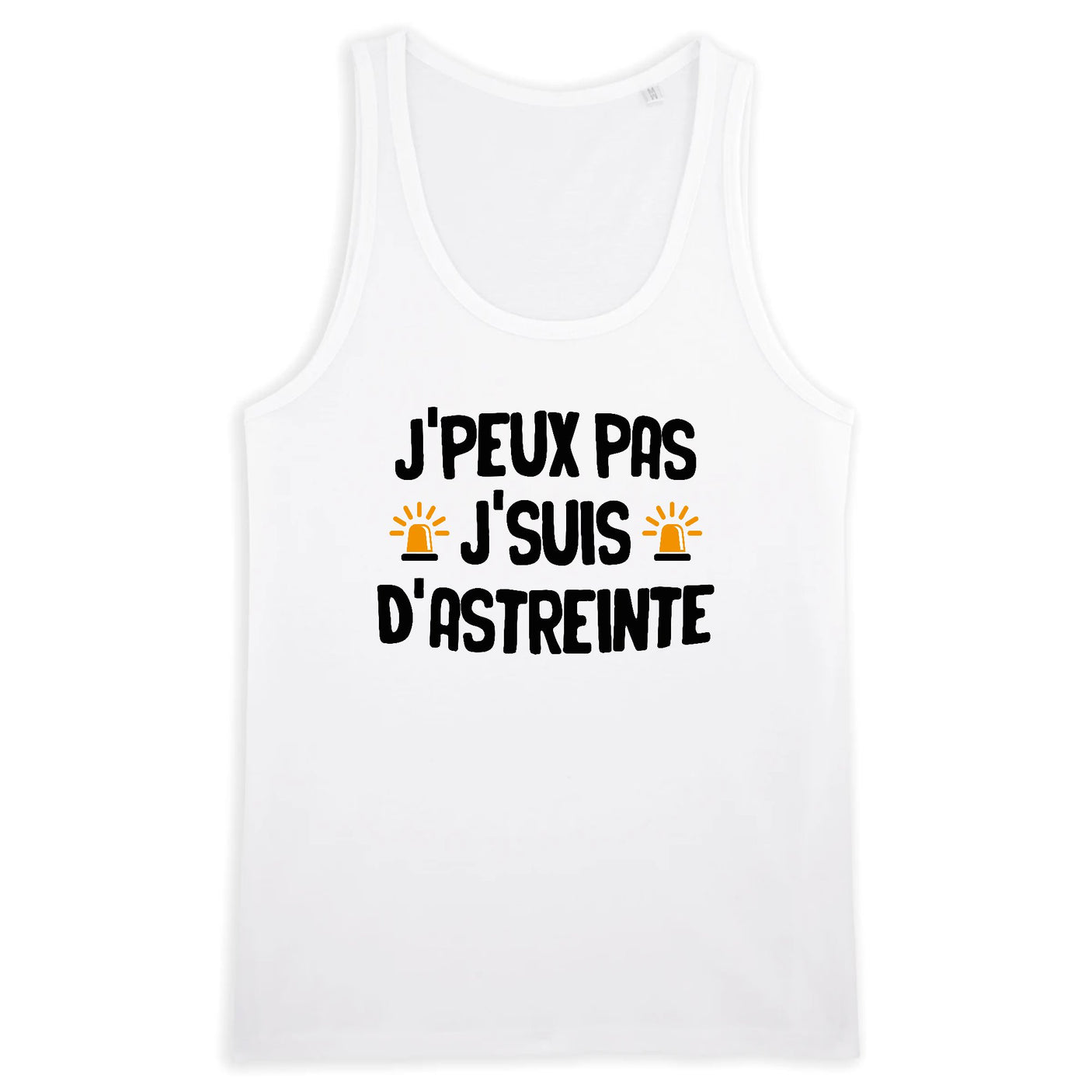 Débardeur Homme J'peux pas j'suis d'astreinte