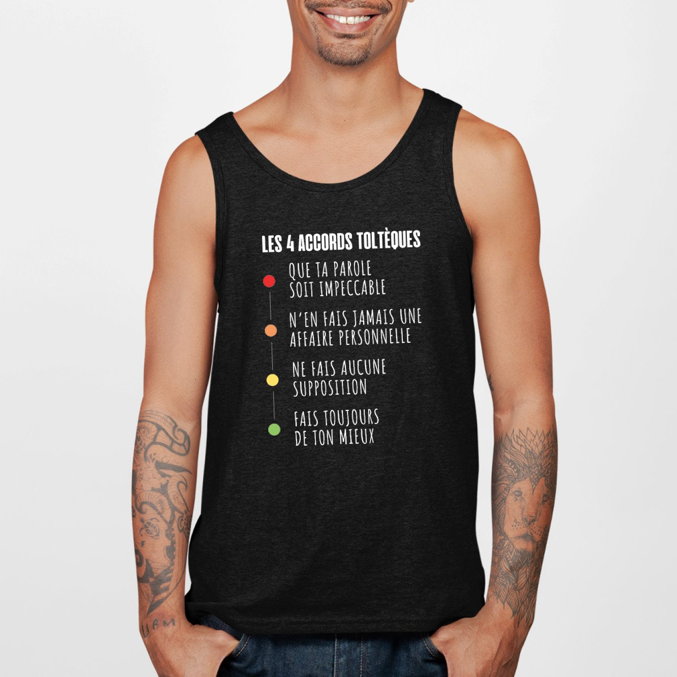Débardeur Homme Les 4 accords toltèques Noir