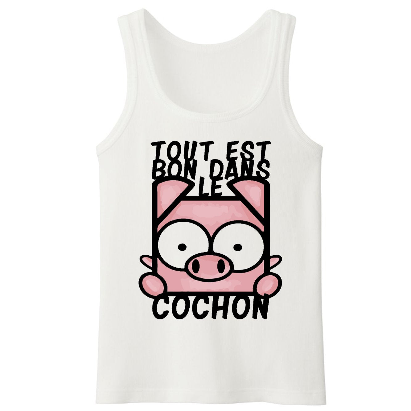 Débardeur Homme Tout est bon dans le cochon