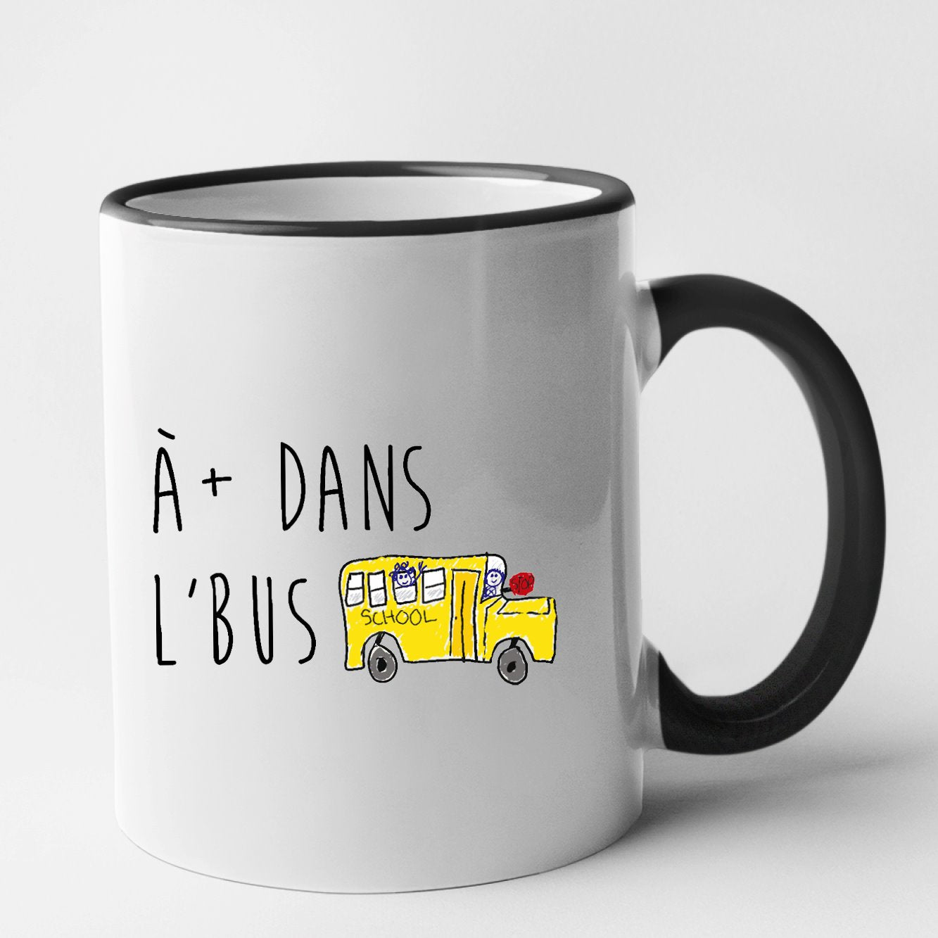 Mug À plus dans l'bus Noir