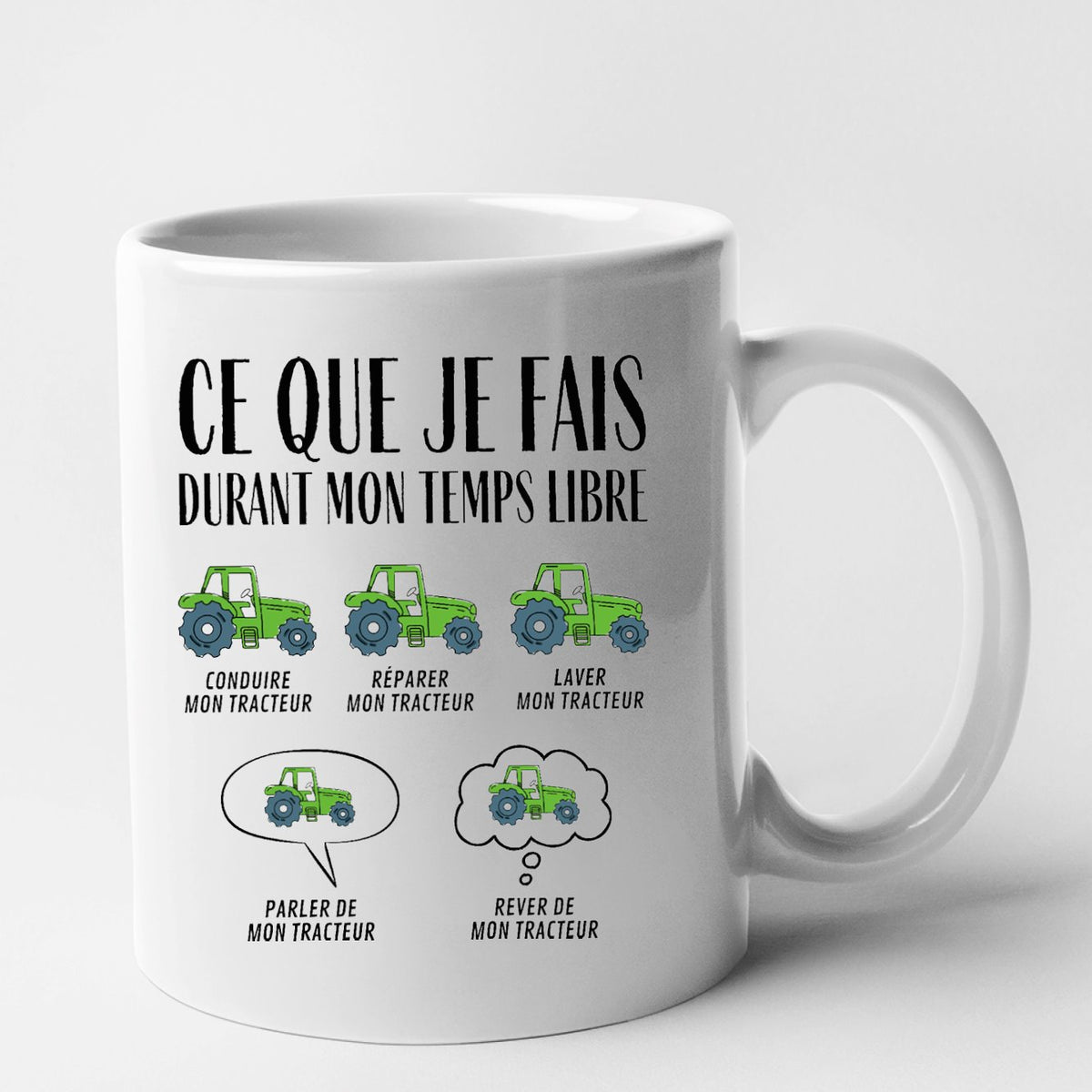 Tasse John Deere Ensileuse et Tracteur Série 7R conçu par VIERKE sur Tasse John Deere Ensileuse et Tracteur Série 7R conçu par VIERKE sur