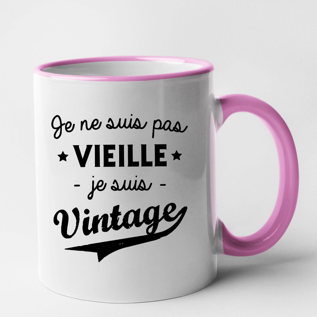 Mug Je ne suis pas vieille je suis vintage Rose