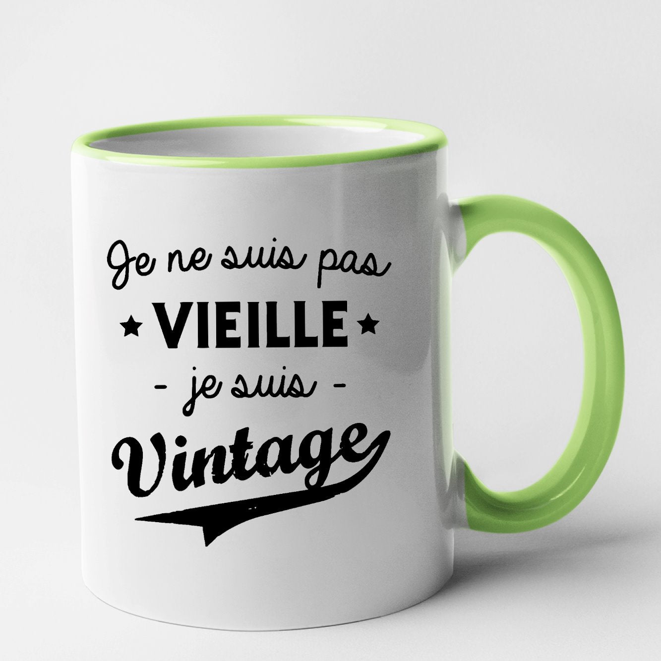 Mug Je ne suis pas vieille je suis vintage Vert
